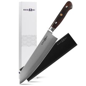 Kegani Kiritsuke Knife - 8-Inch Professional Japanese Chef Knife, Japanese VG-10 Ultra-Sharp Kitchen Knives, 9 Layer Clad Steel - Ergonomic Handl (Option: Kiritsuke knife)
