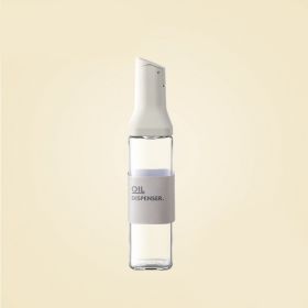 1pc 500ml/16.9oz Oil And Vinegar Bottle; Automatic Opening And Closing Oil Pot; Anti-leakage Anti-hanging Oil Household Kitchen Soy Sauce Vinegar (Color: Light Grey)